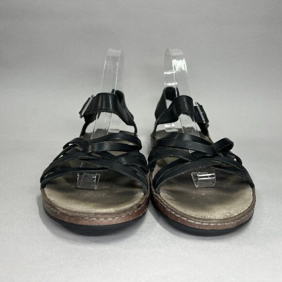Chaco Women's Size 9 Fallon Black Leather Sandals - Picture 2 of 11